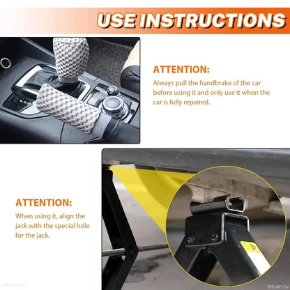 Car Wheel Jack with Ratchet Wrench - TESLARY Tesla Shop Accessories Europe Nederlands Ireland Deutschland Espana Alicante France Italia