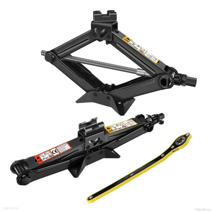 Car Wheel Jack with Ratchet Wrench - TESLARY Tesla Shop Accessories Europe Nederlands Ireland Deutschland Espana Alicante France Italia