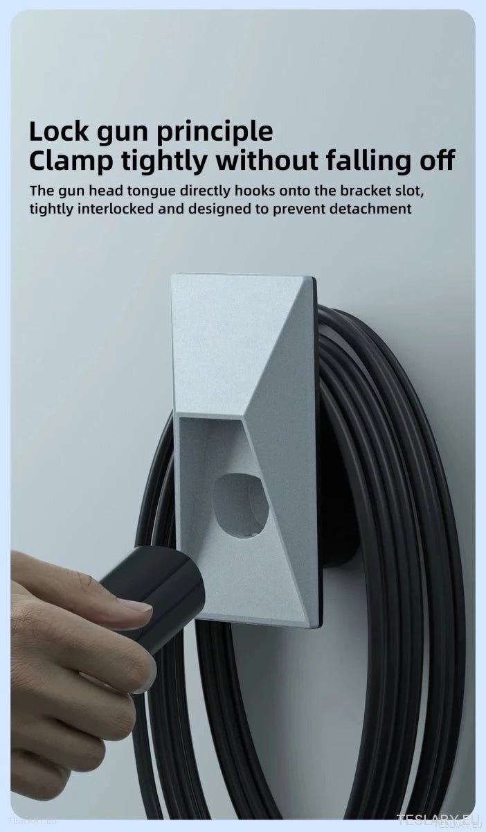 CCS Charger Gun Holder for Tesla S , 3 , X & Y - TESLARY Tesla Shop Accessories Europe Nederlands Ireland Deutschland Espana Alicante France Italia