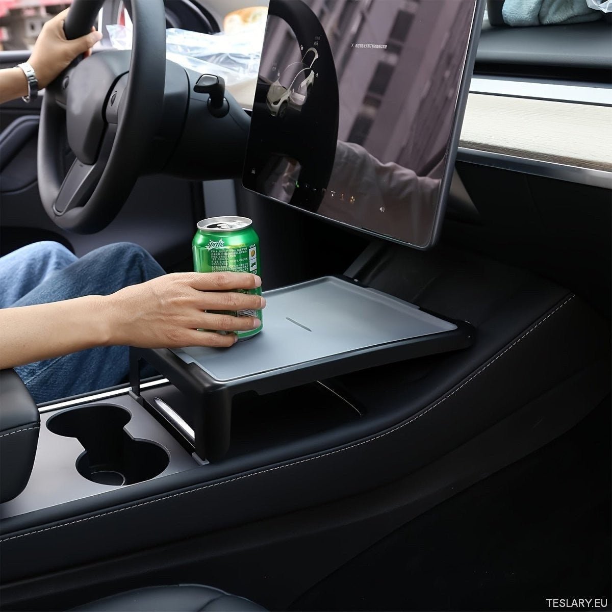 Center Console Tray for Tesla Model 3 / Y Black - TESLARY Tesla Shop Accessories Europe Nederlands Ireland Deutschland Espana Alicante France Italia