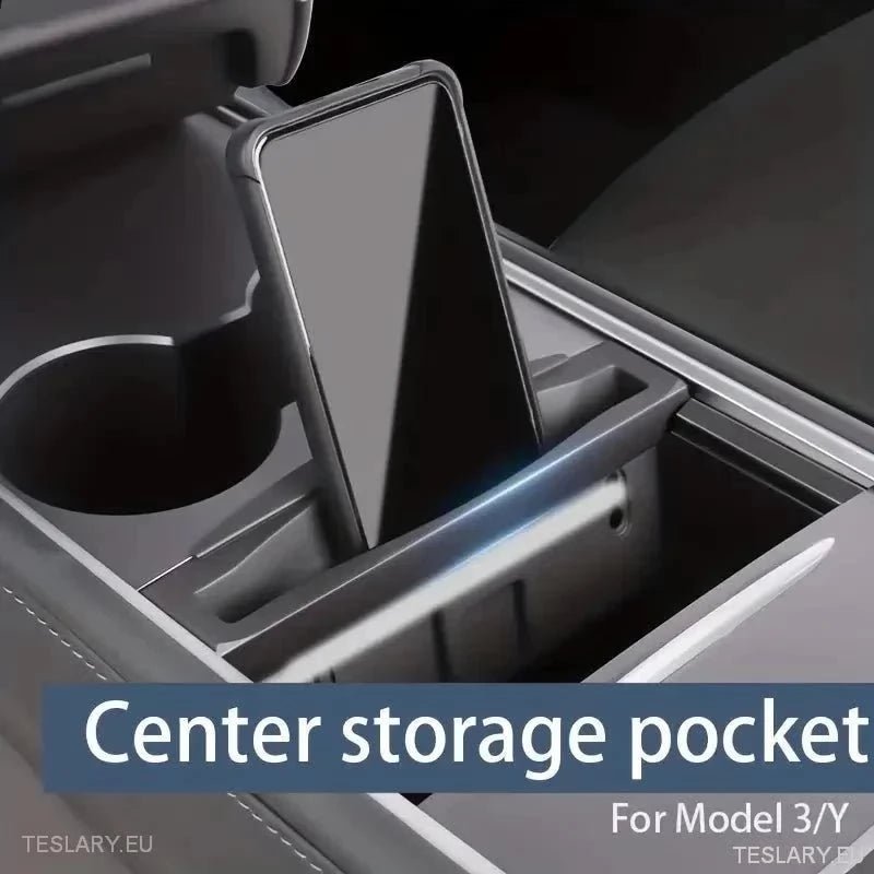 Centre Console Organiser & Phone Holder for Tesla Model 3 / Y - TESLARY Tesla Shop Accessories Europe Nederlands Ireland Deutschland Espana Alicante France Italia