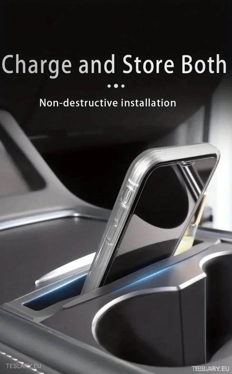 Centre Console Organiser & Phone Holder for Tesla Model 3 / Y - TESLARY Tesla Shop Accessories Europe Nederlands Ireland Deutschland Espana Alicante France Italia