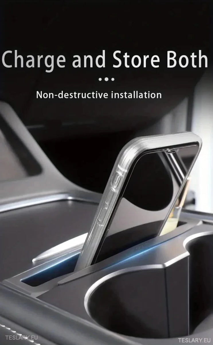 Centre Console Organiser & Phone Holder for Tesla Model 3 / Y - TESLARY Tesla Shop Accessories Europe Nederlands Ireland Deutschland Espana Alicante France Italia