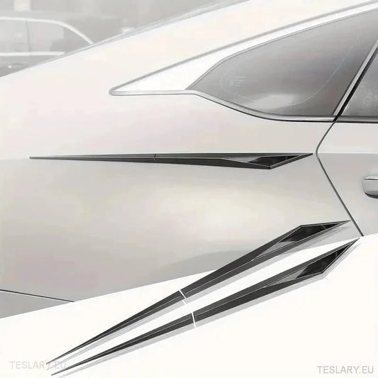 Chrome Plated Trim Accents for Side or Bonnet - TESLARY Tesla Shop Accessories Europe Nederlands Ireland Deutschland Espana Alicante France Italia