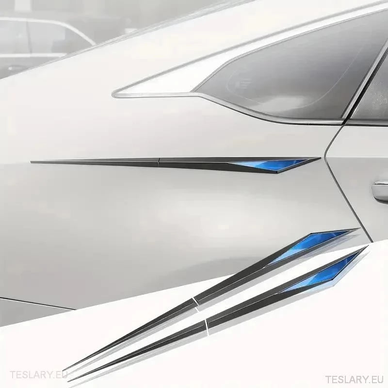 Chrome Plated Trim Accents for Side or Bonnet - TESLARY Tesla Shop Accessories Europe Nederlands Ireland Deutschland Espana Alicante France Italia