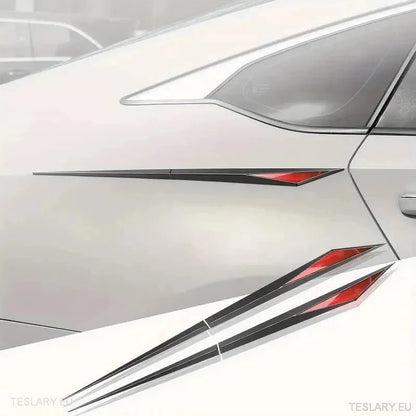 Chrome Plated Trim Accents for Side or Bonnet - TESLARY Tesla Shop Accessories Europe Nederlands Ireland Deutschland Espana Alicante France Italia