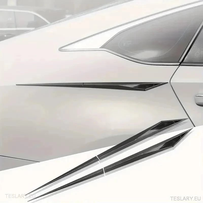 Chrome Plated Trim Accents for Side or Bonnet - TESLARY Tesla Shop Accessories Europe Nederlands Ireland Deutschland Espana Alicante France Italia