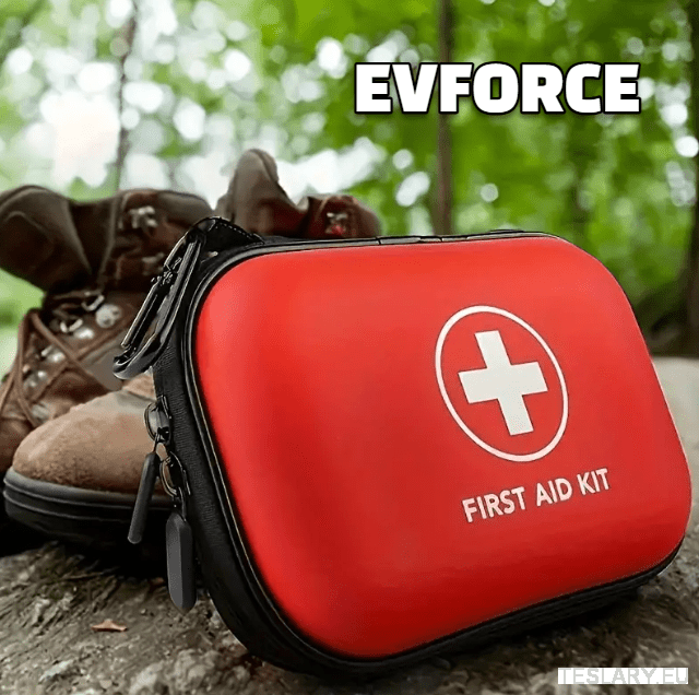 Compact Emergency First Aid Kit ( 91 PIeces ) for your Tesla , BYD , MG or Other EV - TESLARY Tesla Shop Accessories Europe Nederlands Dublin Cork Ireland Deutschland Espana Alicante France Italia