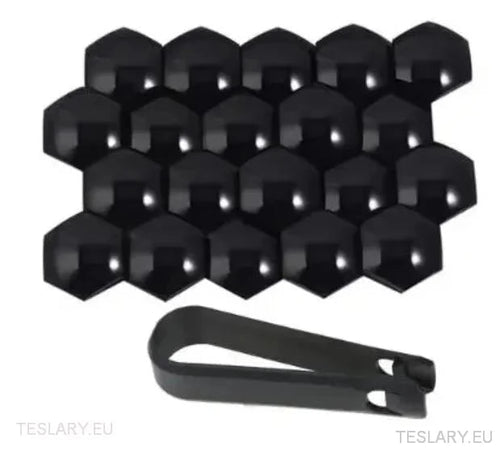 Decorative Lug Nut Cover Kits for Tesla 3/Y/S/X with Centre Cap Logo - TESLARY Tesla Shop Accessories Europe Nederlands Ireland Deutschland Espana Alicante France Italia