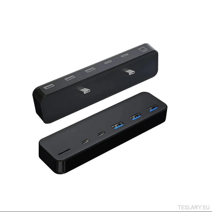 Docking Station For Tesla Model 3 Y USB Hub 27W Intelligent Fast Charging 6 in 2 Type - C Micro SD Model3 Modely 2021 - 2023 - TESLARY Tesla Shop Accessories Europe Nederlands Ireland Deutschland Espana Alicante France Italia