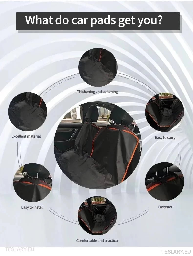 Dog Car Seat Cover for Back Seat Suitable for Tesla 3 , Y & S - TESLARY Tesla Shop Accessories Europe Nederlands Ireland Deutschland Espana Alicante France Italia