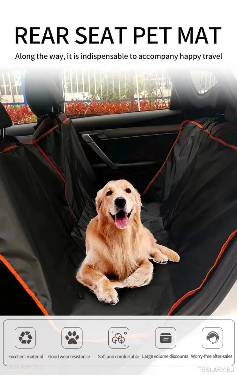 Dog Car Seat Cover for Back Seat Suitable for Tesla 3 , Y & S - TESLARY Tesla Shop Accessories Europe Nederlands Ireland Deutschland Espana Alicante France Italia