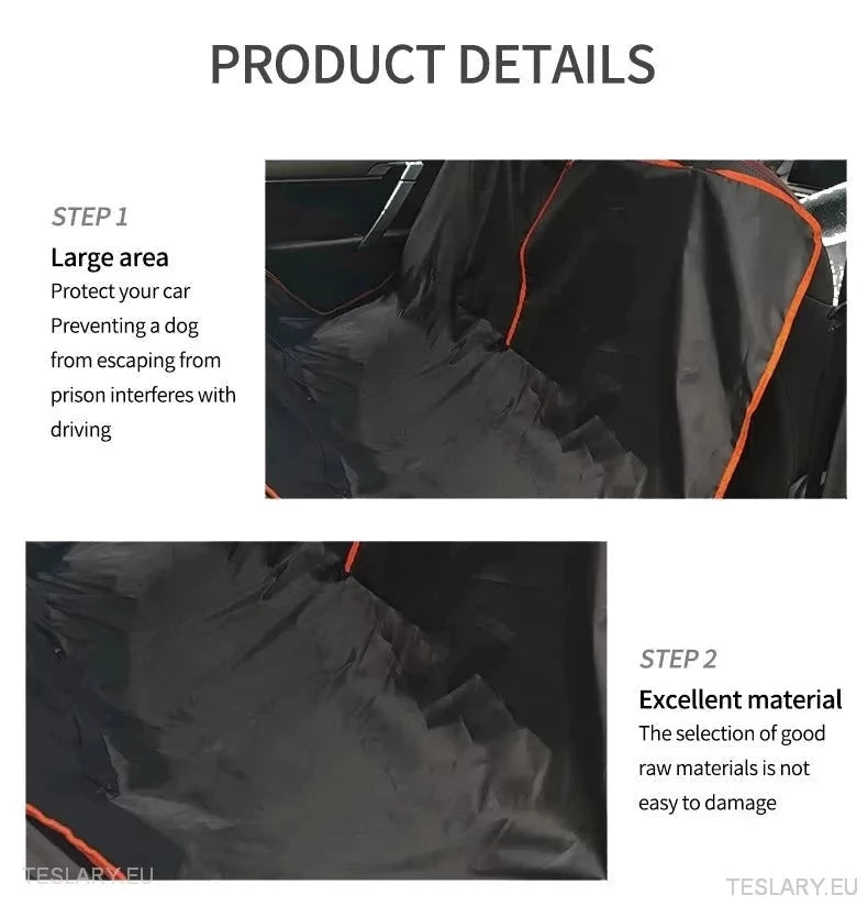 Dog Car Seat Cover for Back Seat Suitable for Tesla 3 , Y & S - TESLARY Tesla Shop Accessories Europe Nederlands Ireland Deutschland Espana Alicante France Italia