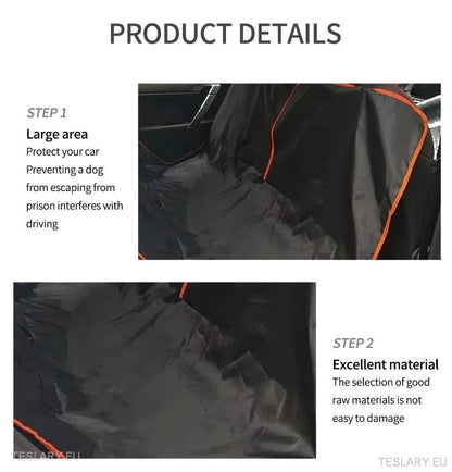 Dog Car Seat Cover for Back Seat Suitable for Tesla 3 , Y & S - TESLARY Tesla Shop Accessories Europe Nederlands Ireland Deutschland Espana Alicante France Italia