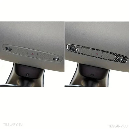 Dome / Map Light Cover for Tesla 3/Y Carbon Fiber - TESLARY Tesla Shop Accessories Europe Nederlands Ireland Deutschland Espana Alicante France Italia