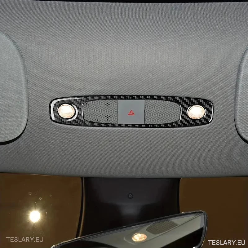 Dome / Map Light Cover for Tesla 3/Y Carbon Fiber - TESLARY Tesla Shop Accessories Europe Nederlands Ireland Deutschland Espana Alicante France Italia