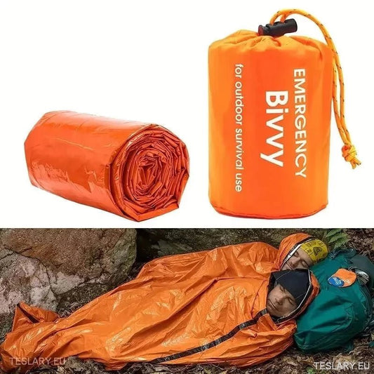 Emergency Sleeping Bag - Outdoor Survival - TESLARY Tesla Shop Accessories Europe Nederlands Ireland Deutschland Espana Alicante France Italia