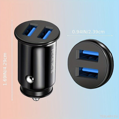 Evforce Mini USB Car Charger 2 Ports Car Phone Fast Charger Charging Adapter - TESLARY Tesla Shop Accessories Europe Nederlands Ireland Deutschland Espana Alicante France Italia