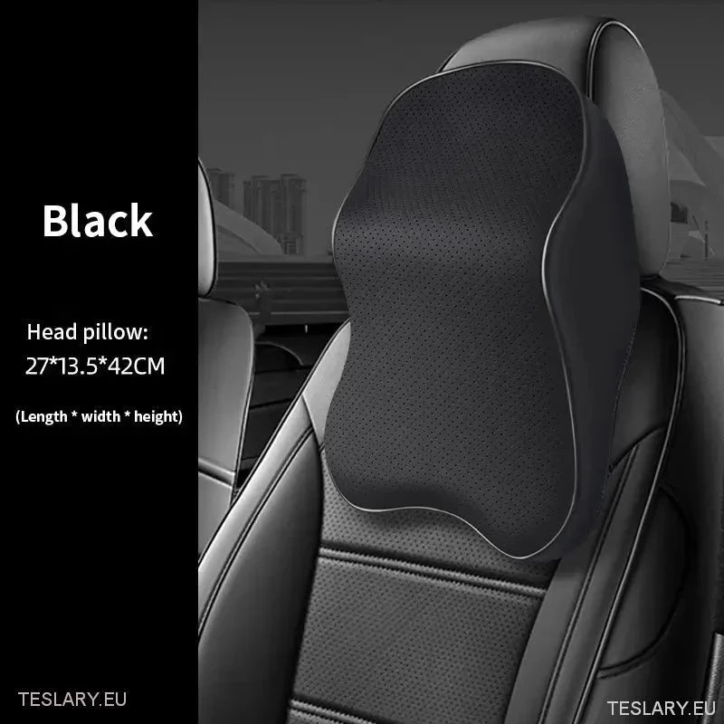 Extra Large PU Leather Headrest Pillow Suitable for Tesla Model 3 / Y - TESLARY Tesla Shop Accessories Europe Nederlands Ireland Deutschland Espana Alicante France Italia