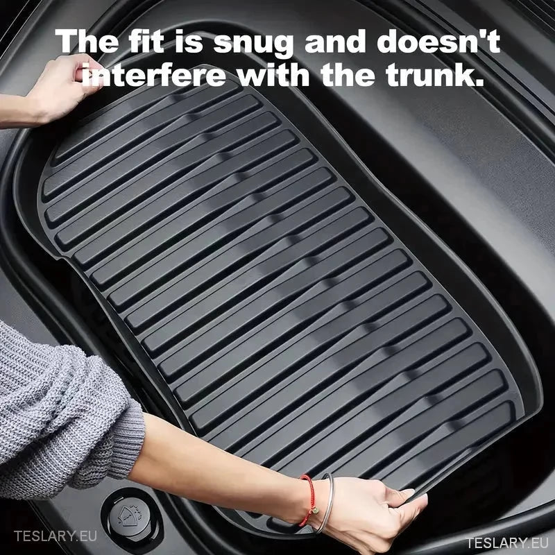 Front & Rear TPE Storage Mats for Tesla Model 3 Highland ( 2 ) - TESLARY Tesla Shop Accessories Europe Nederlands Ireland Deutschland Espana Alicante France Italia