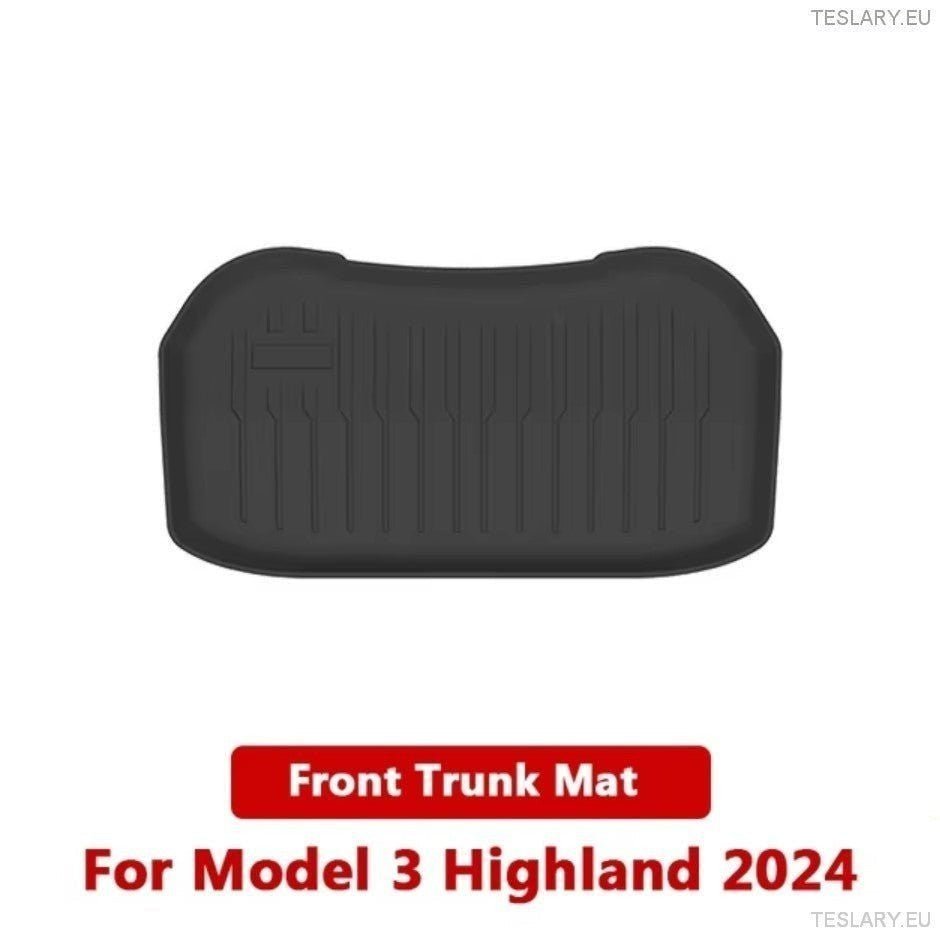 Front & Rear TPE Storage Mats for Tesla Model 3 Highland ( 2 ) - TESLARY Tesla Shop Accessories Europe Nederlands Ireland Deutschland Espana Alicante France Italia
