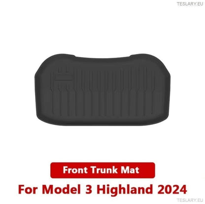 Front & Rear TPE Storage Mats for Tesla Model 3 Highland ( 2 ) - TESLARY Tesla Shop Accessories Europe Nederlands Ireland Deutschland Espana Alicante France Italia