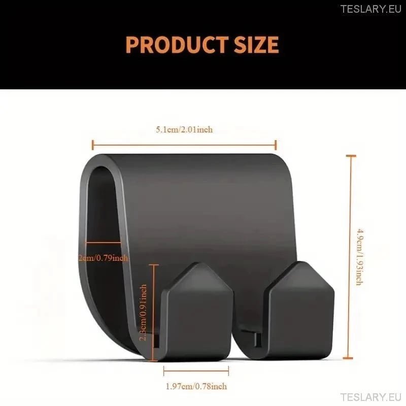 Front Seat Storage Hooks for Tesla Models 3 Y S X - TESLARY Tesla Shop Accessories Europe Nederlands Ireland Deutschland Espana Alicante France Italia