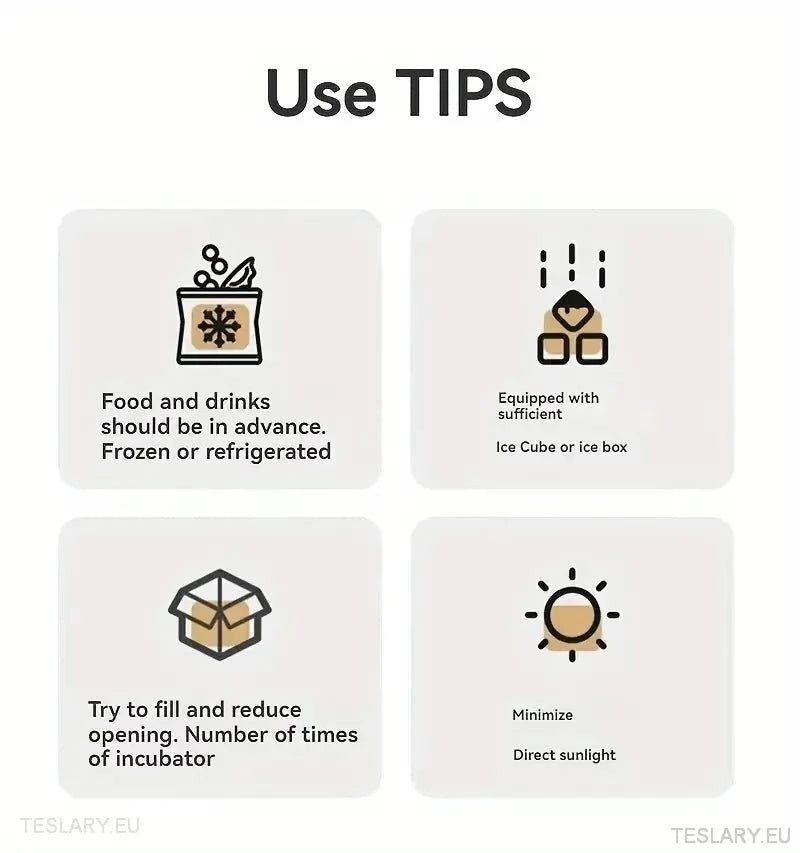 Frunk Storage / Cooler Bags & Organiser for Tesla Model 3 / Y - TESLARY Tesla Shop Accessories Europe Nederlands Ireland Deutschland Espana Alicante France Italia