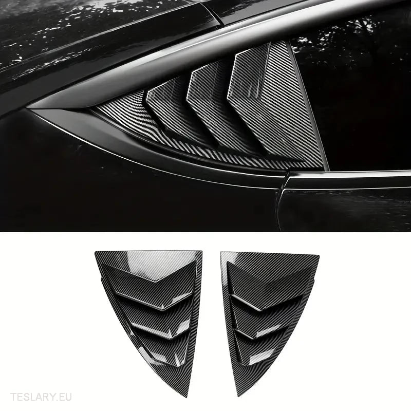 Tesla Sports Style Rear Side Windows Splitter/Spoiler ( 2 Pieces ) - Tesla Shop Europe - TESLARY.IE Ireland - France boutique- Deutschland Geschäft- España comercio - Nederland winkel- TESLARY.IE