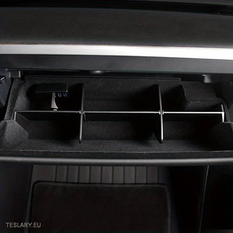 Glove Box Organiser for Tesla Model 3 / Y -TESLARY.IE Tesla Shop Europe