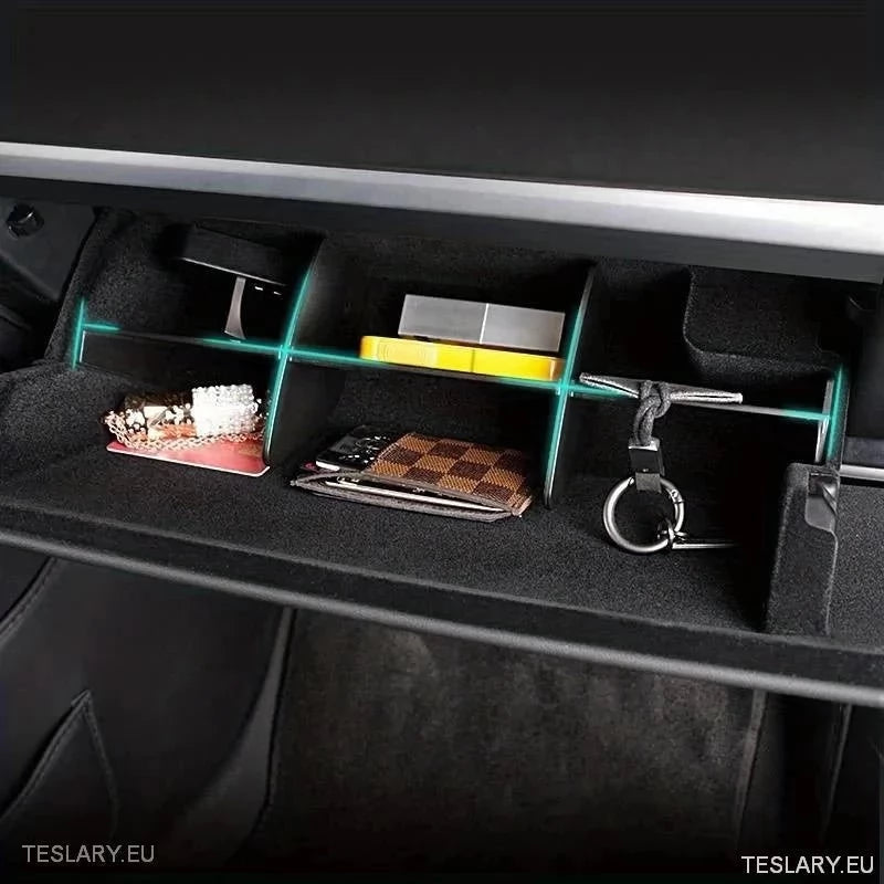 Glove Box Organiser for Tesla Model 3 / Y - TESLARY Tesla Shop Accessories Europe Nederlands Ireland Deutschland Espana Alicante France Italia