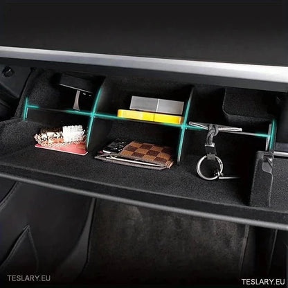 Glove Box Organiser for Tesla Model 3 / Y - TESLARY Tesla Shop Accessories Europe Nederlands Ireland Deutschland Espana Alicante France Italia