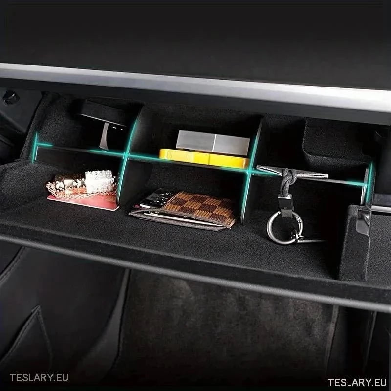 Glove Box Organiser for Tesla Model 3 / Y - TESLARY Tesla Shop Accessories Europe Nederlands Ireland Deutschland Espana Alicante France Italia