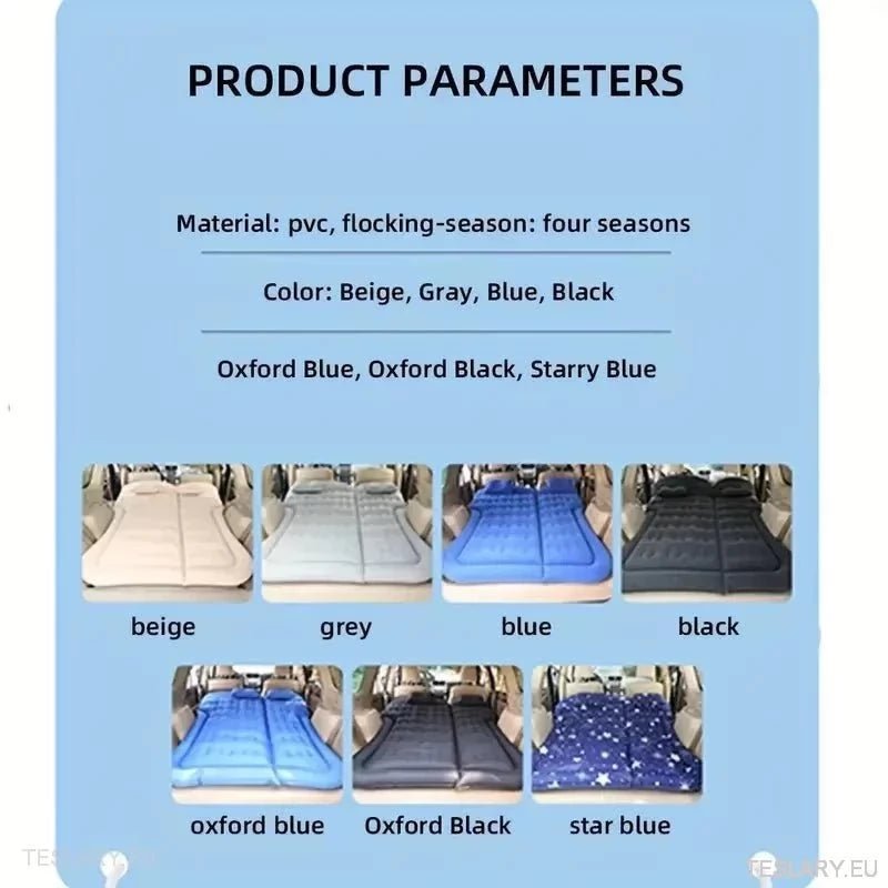 Inflatable Air Mattress to suit most SUVs - TESLARY Tesla Shop Accessories Europe Nederlands Ireland Deutschland Espana Alicante France Italia