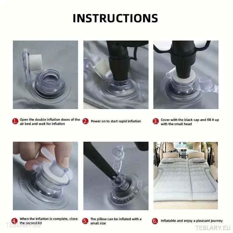 Inflatable Air Mattress to suit most SUVs - TESLARY Tesla Shop Accessories Europe Nederlands Ireland Deutschland Espana Alicante France Italia