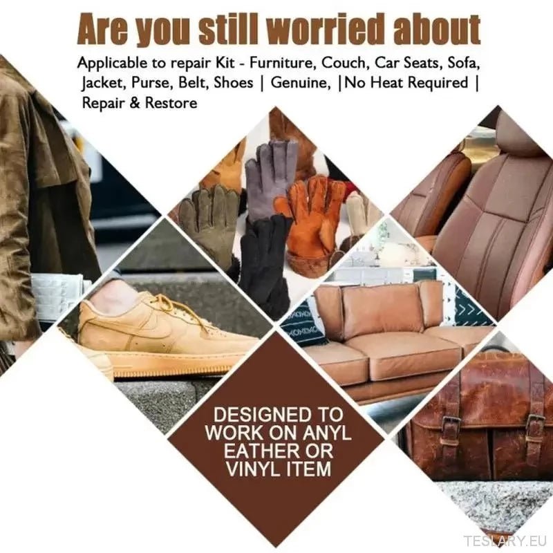 Leather Repair & Cleaning Restore Kit for Your Leather Seats - TESLARY Tesla Shop Accessories Europe Nederlands Ireland Deutschland Espana Alicante France Italia