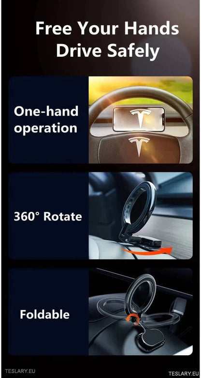 Magnetic Phone Holder for Tesla Models Y & 3 - TESLARY Tesla Shop Accessories Europe Nederlands Ireland Deutschland Espana Alicante France Italia