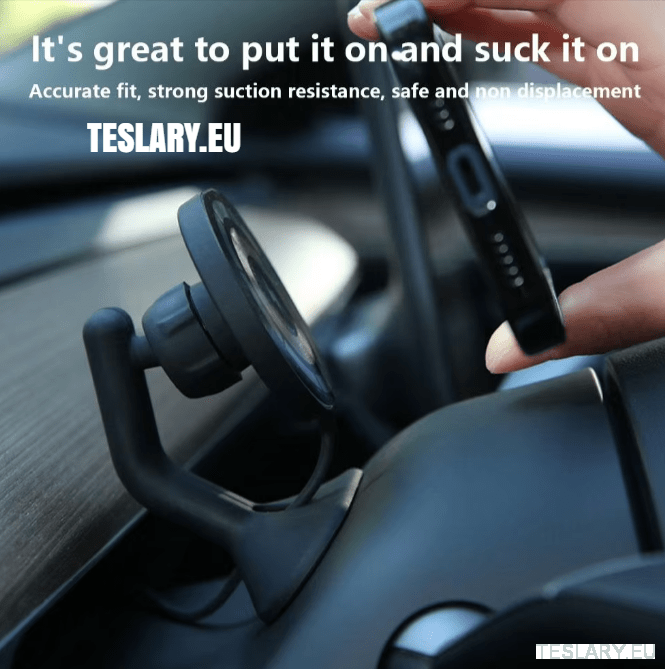 Magsafe Magnetic Dash Phone Mount for Tesla Model 3 & Model Y - TESLARY Tesla Shop Accessories Europe Nederlands Dublin Cork Ireland Deutschland Espana Alicante France Italia