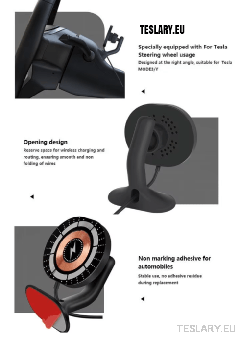 Magsafe Magnetic Dash Phone Mount for Tesla Model 3 & Model Y - TESLARY Tesla Shop Accessories Europe Nederlands Dublin Cork Ireland Deutschland Espana Alicante France Italia