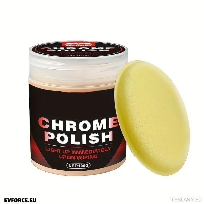 Multi - Purpose Chrome Restoration Polish 100gms - TESLARY Tesla Shop Accessories Europe Nederlands Ireland Deutschland Espana Alicante France Italia