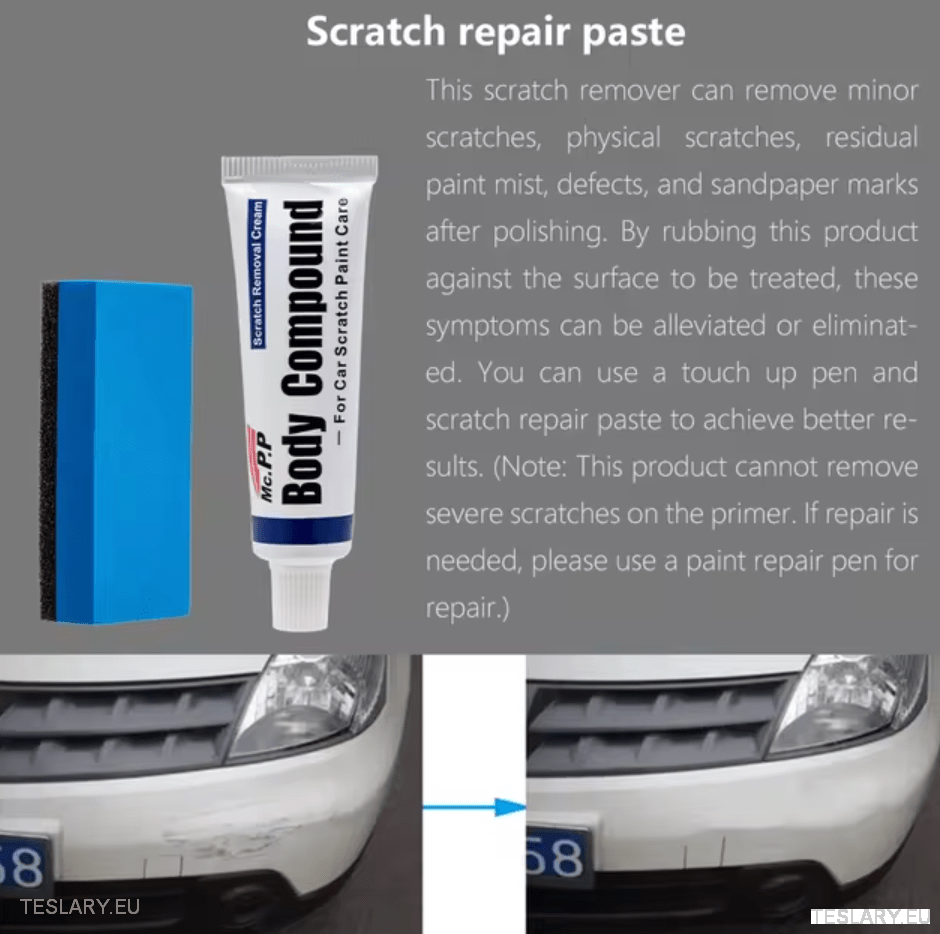 Paint Touch Up Brush Kits in Tesla Colours Body & Wheels 12ml for Model 3 Y S X - TESLARY Tesla Shop Accessories Europe Nederlands Dublin Cork Ireland Deutschland Espana Alicante France Italia