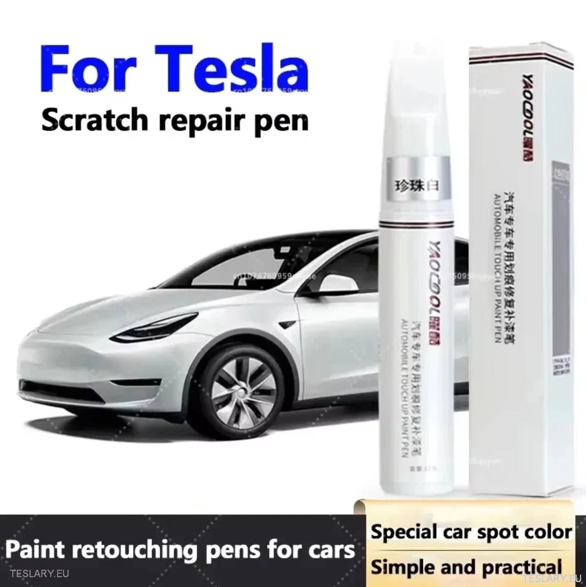 Paint Touch Up Pens in Tesla Colours 12ml - TESLARY Tesla Shop Accessories Europe Nederlands Ireland Deutschland Espana Alicante France Italia