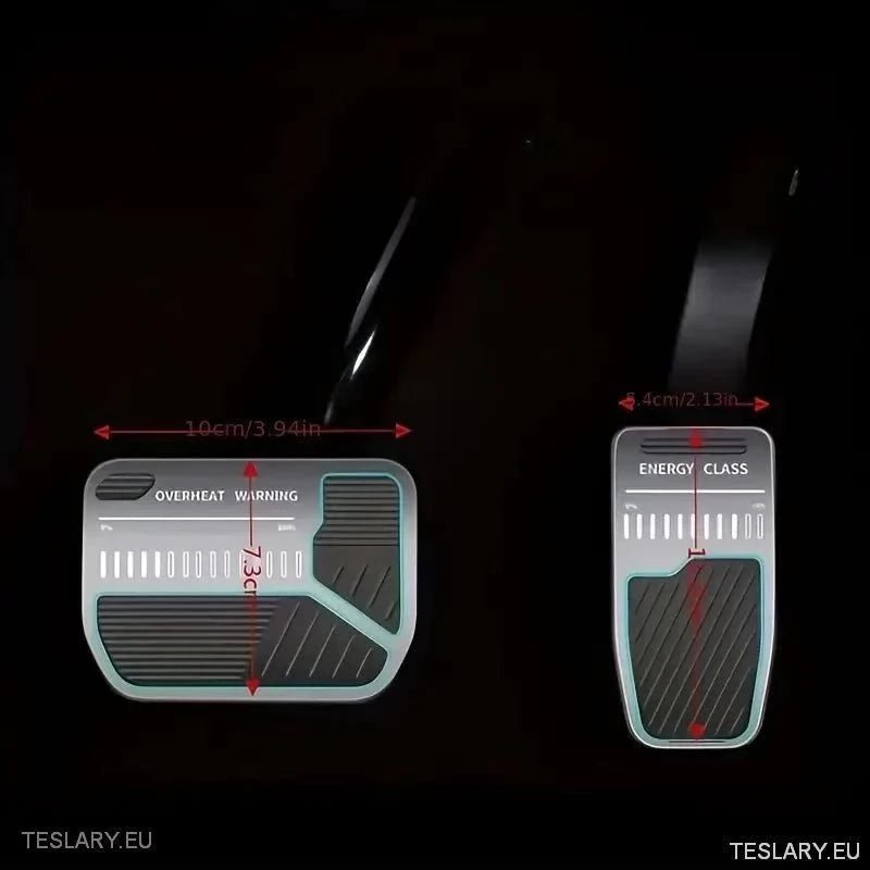 Performance Upgrade Tesla 3 / Y Non Slip Aluminium Sport Medals Red / Silver - TESLARY Tesla Shop Accessories Europe Nederlands Ireland Deutschland Espana Alicante France Italia