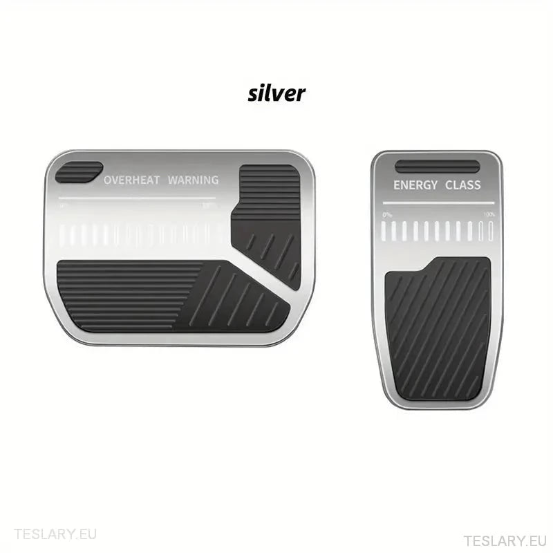 Performance Upgrade Tesla 3 / Y Non Slip Aluminium Sport Medals Red / Silver - TESLARY Tesla Shop Accessories Europe Nederlands Ireland Deutschland Espana Alicante France Italia