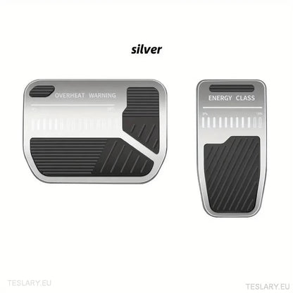Performance Upgrade Tesla 3 / Y Non Slip Aluminium Sport Medals Red / Silver - TESLARY Tesla Shop Accessories Europe Nederlands Ireland Deutschland Espana Alicante France Italia