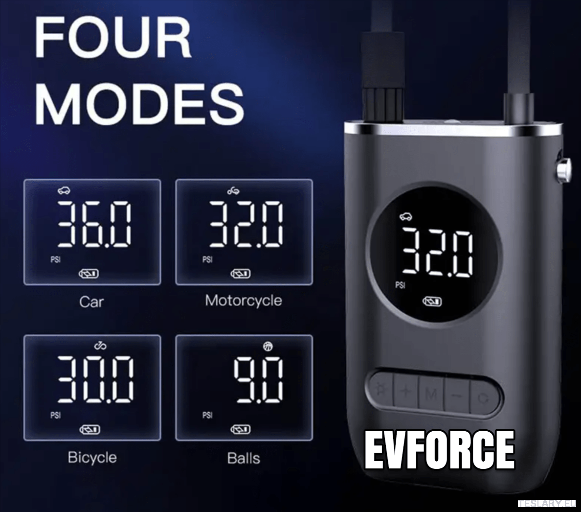 Portable Battery Powered Tyre Compressor for Tesla , BYD , MG & Other EVs - TESLARY Tesla Shop Accessories Europe Nederlands Dublin Cork Ireland Deutschland Espana Alicante France Italia