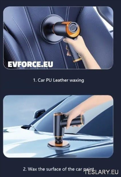 Portable Mini Cordless Car Polishing Machine for Tesla , BYD , MG & More - TESLARY Tesla Shop Accessories Europe Nederlands Ireland Deutschland Espana Alicante France Italia