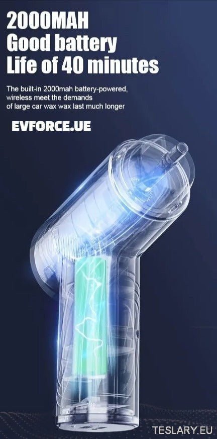 Portable Mini Cordless Car Polishing Machine for Tesla , BYD , MG & More - TESLARY Tesla Shop Accessories Europe Nederlands Ireland Deutschland Espana Alicante France Italia