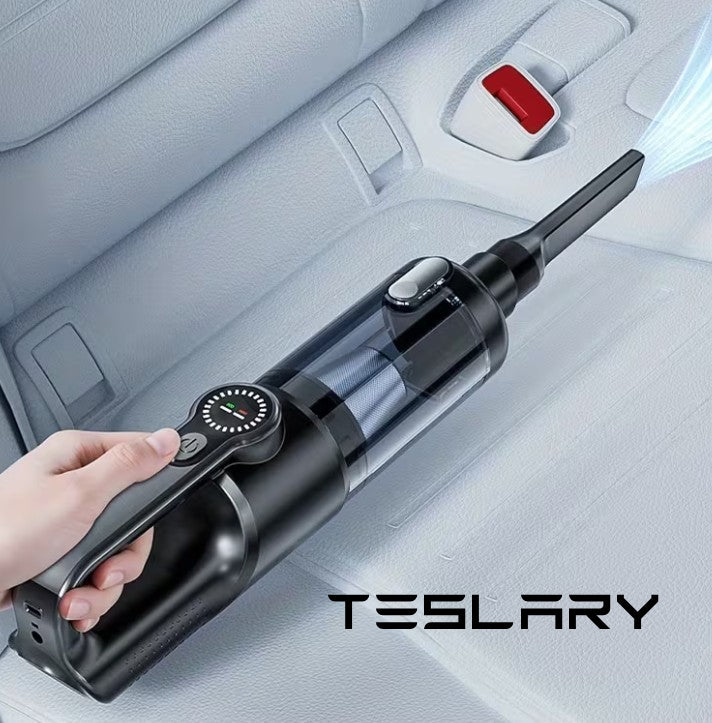 Premium Handheld Cordless Vacuum Cleaner Equipped with a Brushless Motor, Featuring a Powerful Suction of 18000Pa, LED Lights, a Type - C Port, And a Washable Filter, Suitable for your Tesla Model 3 Y S X - TESLARY Tesla Shop Accessories Europe Nederlands Dublin Cork Ireland Deutschland Espana Alicante France Italia
