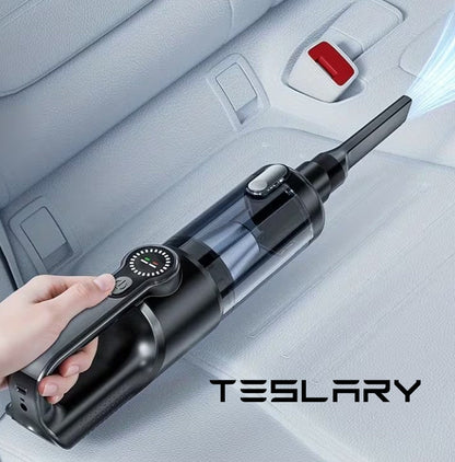 Premium Handheld Cordless Vacuum Cleaner Equipped with a Brushless Motor, Featuring a Powerful Suction of 18000Pa, LED Lights, a Type - C Port, And a Washable Filter, Suitable for your Tesla Model 3 Y S X - TESLARY Tesla Shop Accessories Europe Nederlands Dublin Cork Ireland Deutschland Espana Alicante France Italia